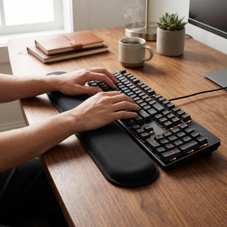 Almohadilla junto a teclado