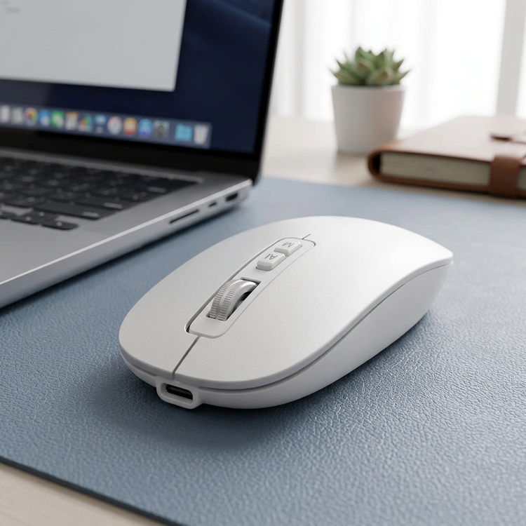 Mouse V11 junto a portátil